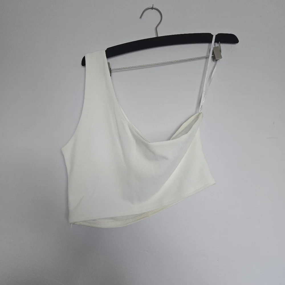 Lulus Amor And Beyond Ivory One-shoulder Two-piece Jumpsuit White - Size L - Picture 4 of 8